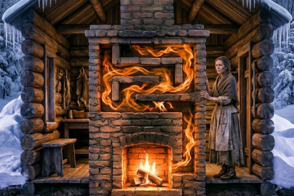 (Part 2) Winter Came Early With No Firewood — What She Built With Rive...